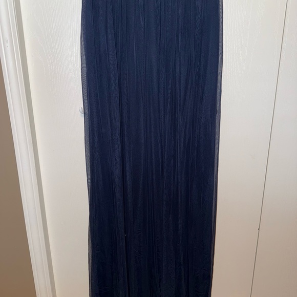 Adrianna Papell Long Mesh Embellished Gown - Picture 2 of 16